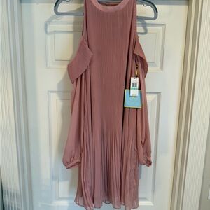 CeCe Women's Pink Pleated Dress